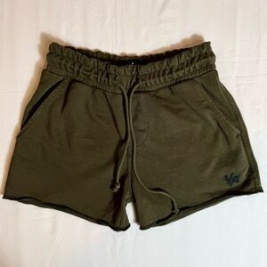 YoungLA Bodybuilding Gym Workout Shorts Mens Medium Olive French Terry Lifting